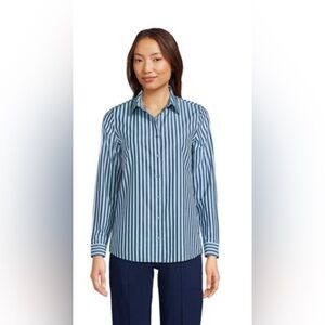 Lands End Long Sleeve Button Up Shirt 8